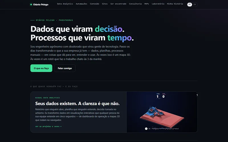 Página inicial deste site
